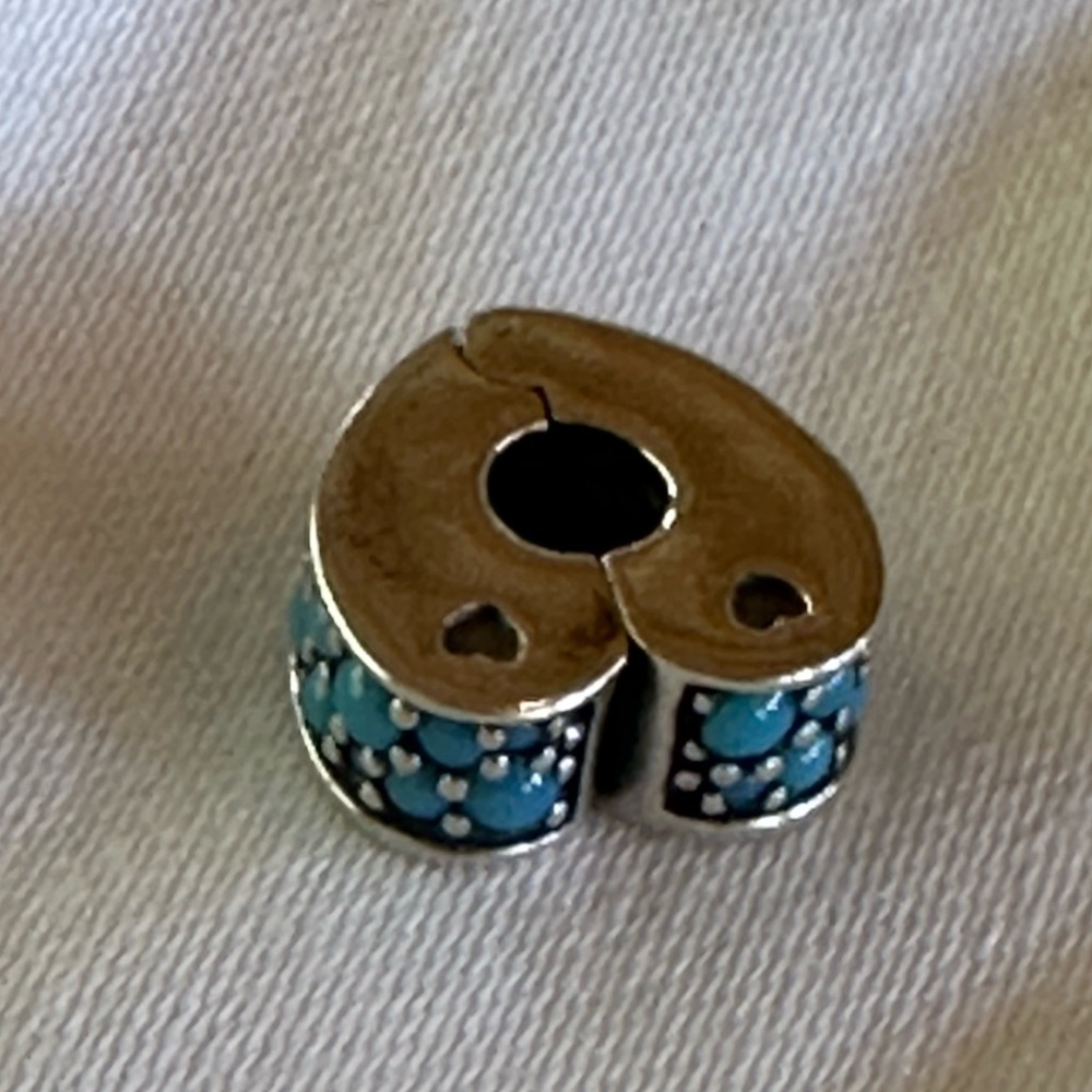 Pandora original Spacer Bead with Turquoise